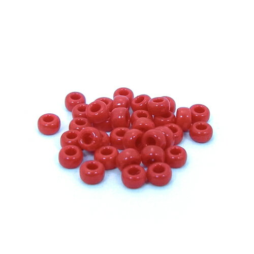 1.9mm 広島 丸小ビーズ/ギョク (#77レッド)10g入