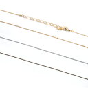 1.0mm幅ボール(変形)チェーンネックレス (38~40cm)1本