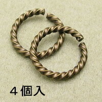 基礎金具 ツイスト丸カン (2×20mm)4個入