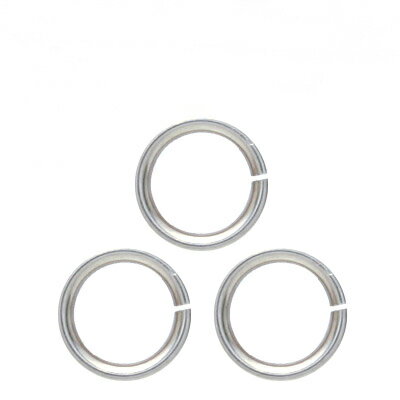 基礎金具 丸カン (1×5mm) 【(J)ロジウム(銀色)/国内メッキ】約5グラム入(約60個程度)