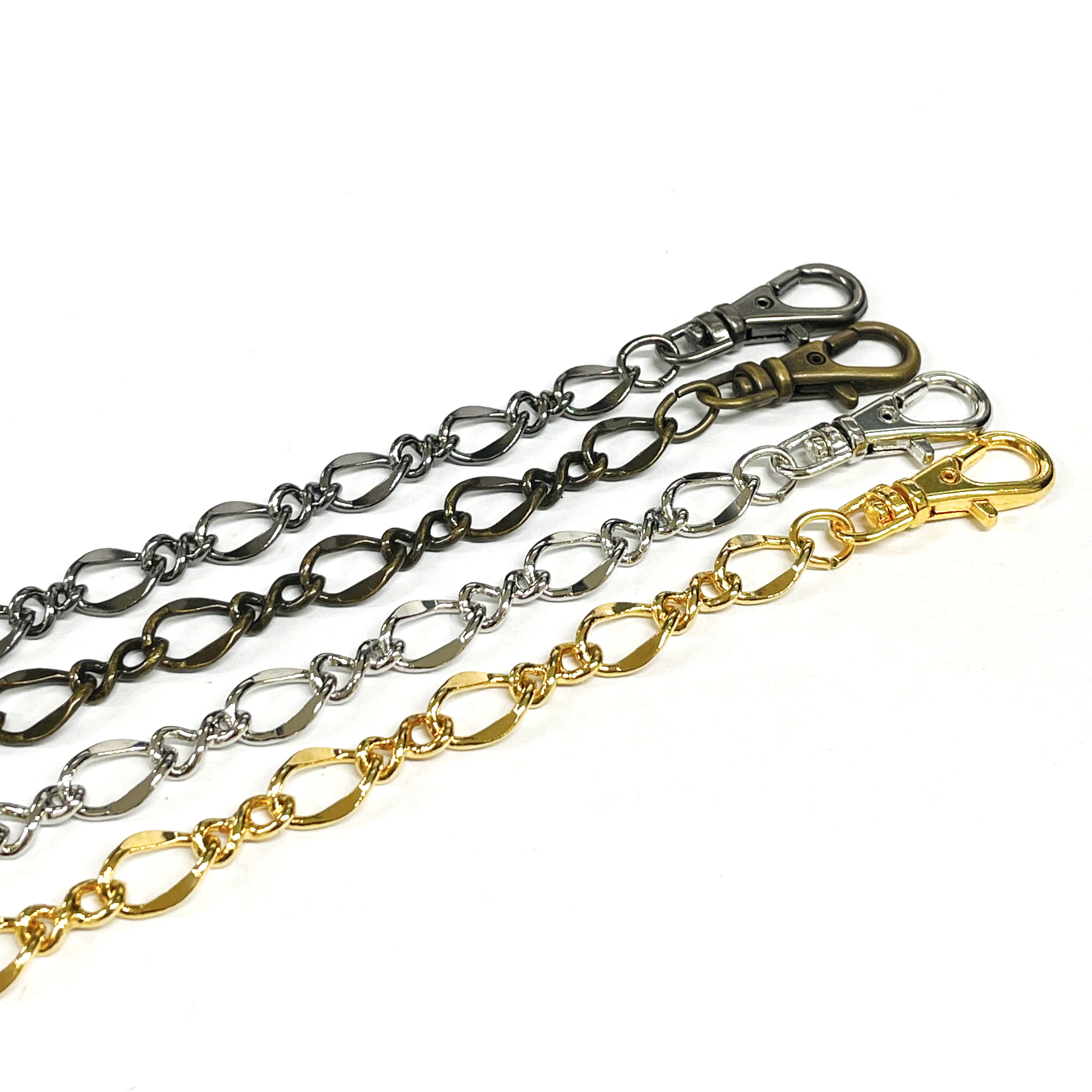 Rakuten - バッグチャーム(フィガロチェーン)1個入 ハンドメイド 手芸 回転カン付き