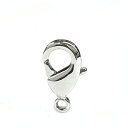 カニカン(小) 12mm 5個入 ロジウム ニッケルフリー ナスカン 金属アレルギ ー対応 留め具 アクセサリーパーツ 留め金具 ハンドメイド
