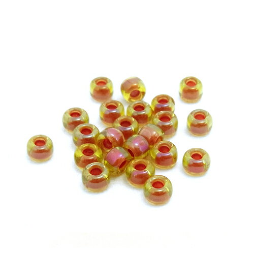 2.7mm 広島 丸大ビーズ/ファンシー(#733イエロー+オレンジ)10g入