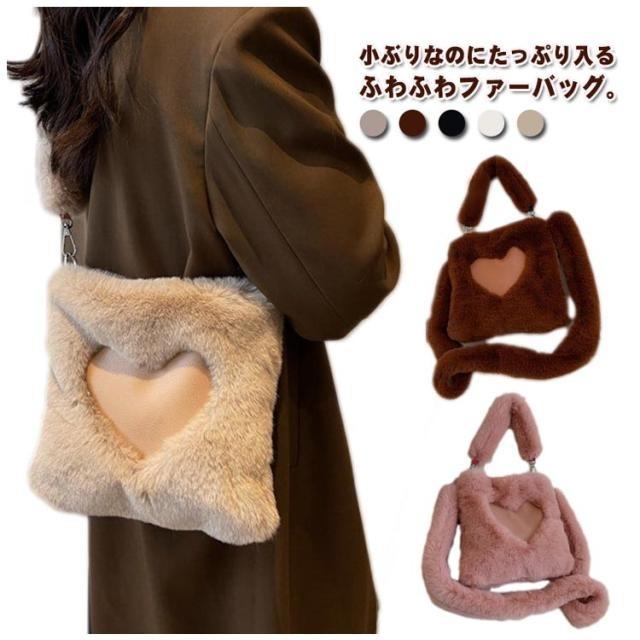 ハンドバッグ ショルダーバッグ レディース 巾着 巾着バッグ フェイクファー ファーバッグ ミニバッグ ..