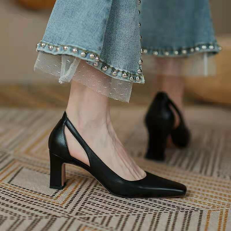 パンプス レディース 痛くない 歩きやすい 大きいサイズ 太ヒール チャンキーヒール 履きやすい 疲れにくい 安定感 かわいい おしゃれ ビジネス 通勤 オフィス フォーマル 就活 式典 立ち仕事 ポインテッドトゥ
