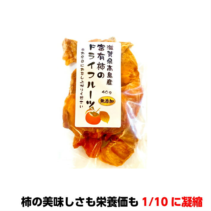 滋賀県高島市産 富有柿のドライフルーツ 40g(国産 柿　ドライフルーツ 無添加 食べきりサイズ ゆうパケット便)