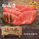 スーパープレミアムギフト 近江牛肉 至極上すき焼き・しゃぶしゃぶ(約2～3人前) ロース(桐箱入り) お取り寄せグルメ