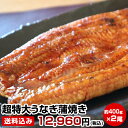 買回期間限定 ポイント+5倍 要エントリー【母の日 父の日 ギフト 誕生日プレゼント 内祝 お中元】★超特大うなぎ蒲焼き2尾(1尾約400g)★鰻屋さんの約4倍...