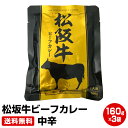 エントリーでポイント最大+14倍 買回期間限定【松阪牛ビーフカレー 160g×3袋 中辛】 ≪ギフト 贈り物に≫ 1位 50代 60代 70代 お試し 保存食 ...