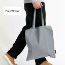 Pure Waste(ピュアウェイスト) ショッピングバッグ Shopping bag 全3色 無地/プリント入り トートバッグ 布バッグ エコバッグ バック ...