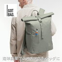 GOTBAG ゴッドバッグ ROLLTOP EASY ロールトップ バックパック 耐水 リュック 大容量 おしゃれ 海洋廃棄プラスチック SDGS レディース ...