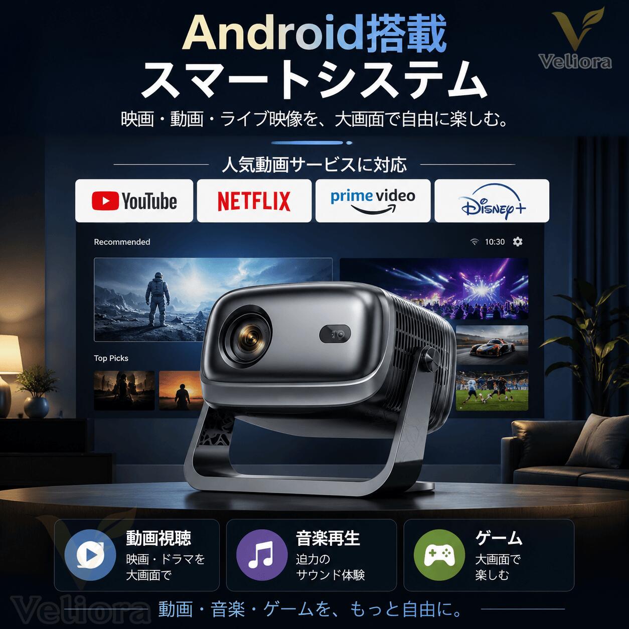 【期間限定特典 最大2000円OFF】プロジェクター 小型 家庭用 家庭用プロジェクター...