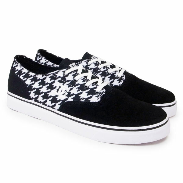 DC SHOE ディーシーシューFLASH 2 TX SP W　[BLACK GEO](メンズ スニーカー シューズ スケシュー 靴 スケートボード SKATEBOARD SB ブラック 黒 千鳥格子 ハウンドトゥース チェック DM194041)