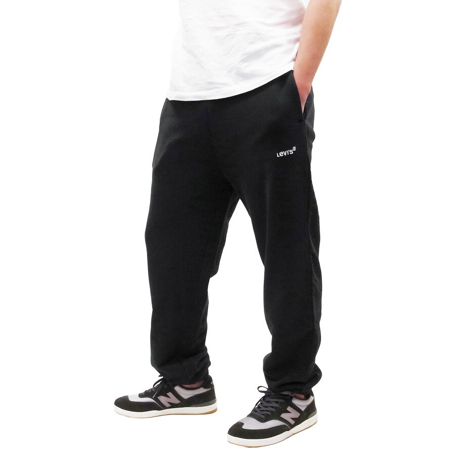 LEVI'S リーバイスWEAR IN WEAR OUT RED TAB SWEATPANT　[BLACK](パンツ スウェット スエット コットン 寝具 寝巻き パジャマ ストレート メンズ レディース ユニセックス ジョガーパンツ ルームウェア ワンマイルウェア ブラック 黒 )