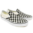 VANS oYCLASSIC SLIP-ON@[BLACK AND WHITE CHECKER](@Y Xb| Y Xj[J[ V[Y C US USAKi  OZ[ GWZ[)