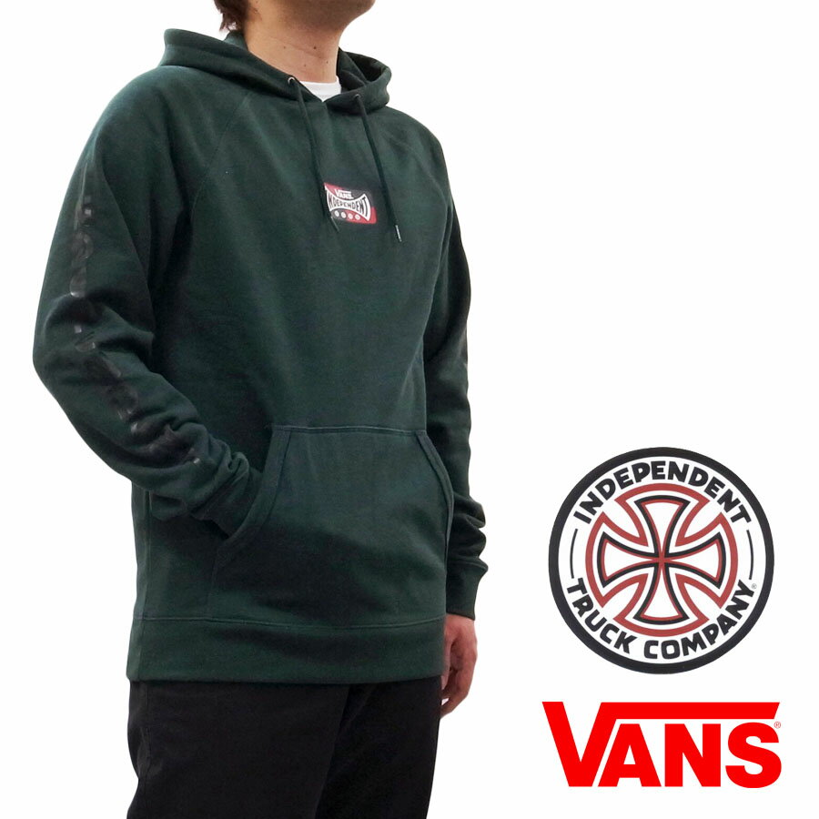 ヴァンズ パーカー メンズ VANS バンズ × INDEPENDENT インディペンデント VERSA HOODIE　[DARKEST SPRUCE](ヴァンズ ジャケットプルオーバー パーカー メンズ レディース ユニセックス コラボレーション )