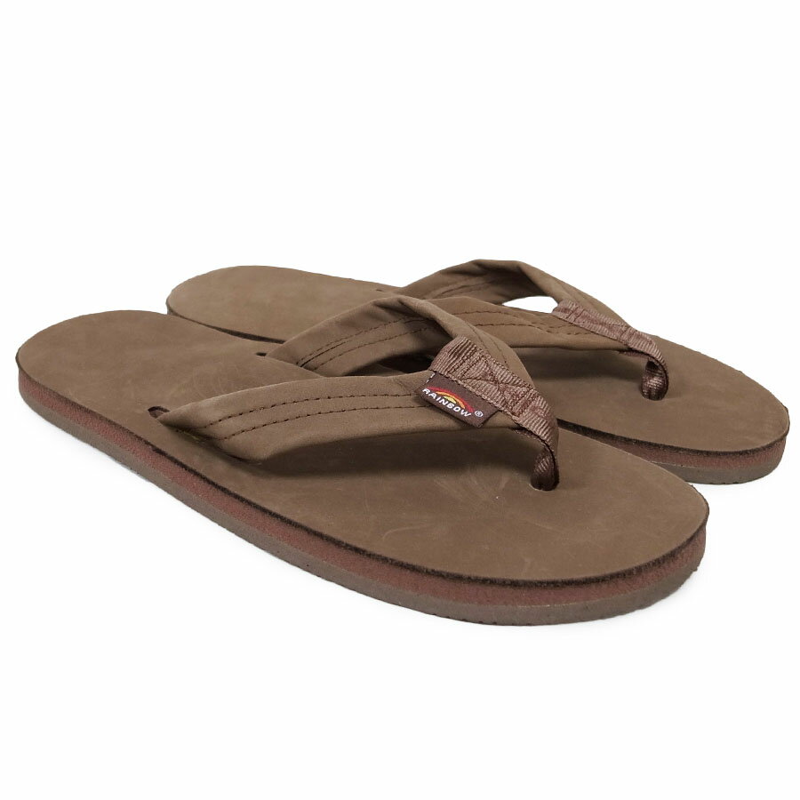 レインボーサンダルズ サンダル メンズ RAINBOW SANDALS レインボーサンダル301ALTS MENS LEATHER SANDAL　[EXPRESSO](ビーチサンダル シングルアーチ プレミアレザー クラシックレザー アーチサポート メンズ 定番 箱付き ブラウン )