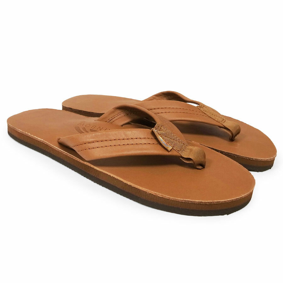 RAINBOW SANDALS レインボーサンダル301ALTS MENS CLASSIC LEATHER SANDAL　(ビーチサンダル シングルアーチ プレミアレザー クラシックレザー アーチサポート メンズ 定番 箱付き ブラウン )