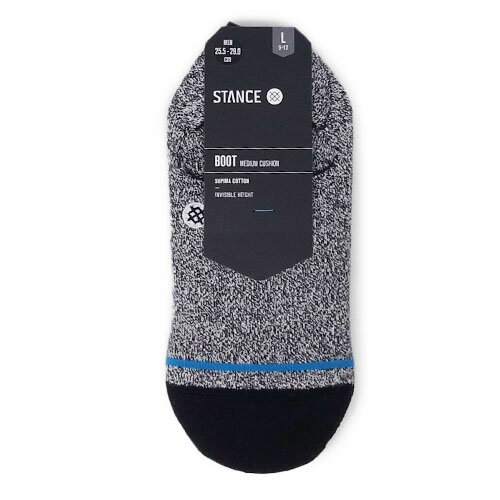 有名なプロスケーターからも支持を得ている、人気ソックスブランド『スタンスソックス』。 シンプルなデザインのカバーソックス。 薄手でしっかりとした生地に、かかと部分にゴムの滑り止めが付いております。 スニーカはもちろん、デッキシューズやドライ...