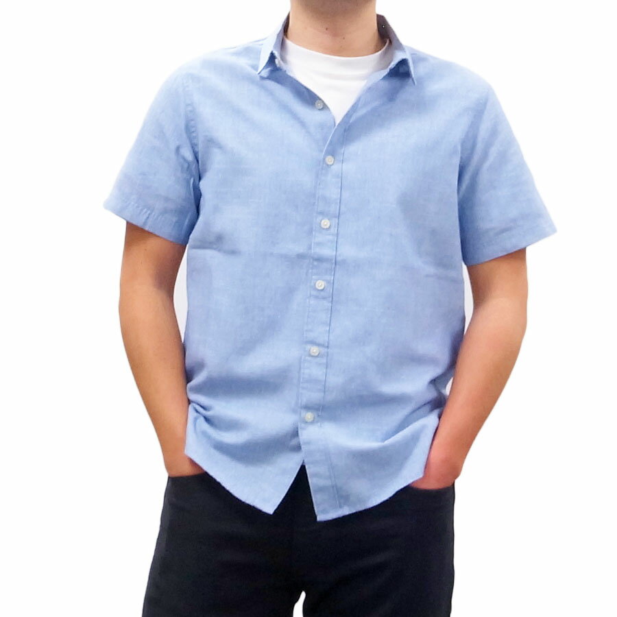 Rakuten - BANKS バンクスYESTERDAY S/L SHIRT　[BLUE FOG](半袖シャツ メンズ レディース ユニセックス サーフ系 サーフィン オーガニックコットン ブルー 青 カットソー 半額)