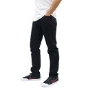 AFENDS アフェンズDEADBEAT SLIM FIT DENIM PANT BLACK (サーフ系 サーフィン メンズ デニムパンツ ジーパン Gパン デニム スリムフィット ボタンフライ メンズ )