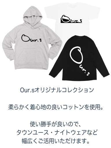 半袖Tシャツ カットソー ミドル丈 メンズ レディース ユニセックス キッズ Uネック クルーネック グラフィック デザイン かわいい ワンポイント ゆびハート ピース ワンポイント ブラック 黒Our.s アワーズ ORIGINAL S/S TEE 送料無料 (BLACK)