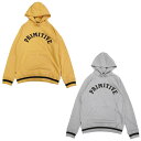 PRIMITIVE プリミティブIVY LEAGUE PULLOVER HOODIE 2色 (パーカー プルオーバー スウェット ストリート ラグラン スケート メンズ レディーズ ユニセックス ジェンダーレス イエロー グレー)