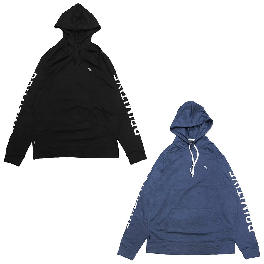 Rakuten - PRIMITIVE プリミティブSTUTTERHOOD L/S TEE　[2色](長袖Tシャツ ロングスリーブ フード ストリート スケート メンズ レディーズ ユニセックス 黒 ブラック カットソー ブルー)