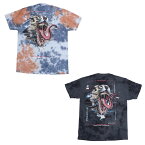 PRIMITIVE プリミティブ × MARVEL マーベルコミックPJ VENOM WASHED S/S TEE　[2色](半袖Tシャツ ヴェノム コラボレーション ストリート スケート メンズ レディーズ ユニセックス カットソー ブラック 黒 ブルー 青 タイダイ 総柄 )