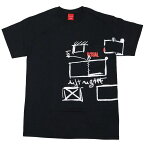 V/SUAL ヴィジュアル ビジュアルCONTACT SHEET NOTES POCKET TEE　[BLACK](半袖Tシャツ プリント ポケット スケート スケーター ストリート メンズ レディース ユニセックス ブラック 黒 カットソー )