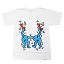 KEITH HARING × DIAMOND キースヘリング ダイアモンドSTAND TOGETHER S/S TEE　(半袖Tシャツ カットソー メンズ レディース ユニセックス アートワーク 人間 ホワイト 白 )