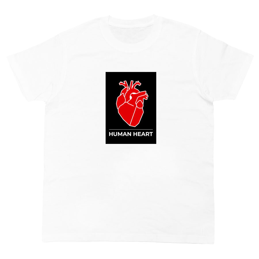 Rakuten - 半袖Tシャツ カットソー ミドル丈 メンズ レディース ユニセックス キッズ Uネック クルーネック グラフィック デザイン 心臓 ハート heart アイコン イラスト 絵 文字 ワード ワンポイント かっこいい おしゃれ ホワイト 白Our.s アワーズ ORIGINAL S/S TEE(WHITE)