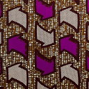 【50cm単位】アフリカ 布 アフリカンプリント布 生地 ブロード カットクロス ハンドメイド パッチワーク マスク エコバッグ 手芸材料 ダンス 舞台 衣装 通園通学に くねくね矢印 ピンク的紫 AP-12892