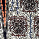 アフリカンプリント 布 生地 50cm単位 AP-13268 亀の甲羅 メロウな色合い アフリカ 布 ブロード カットクロス ハンドメイド パッチワーク エコバッグ 手芸材料 ダンス 舞台 衣装 通園通学に