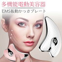 かっさプレート 美顔器 かっさマッサージ かっさ 顔 かっさ板 温熱フェイス美容器 EMS リフトアップ イオン導入 美顔ローラー 小顔 温感 マッサージャー USB充電式