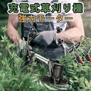草刈り機 充電式 バッテリー付き 草刈機 軽量 電動草刈り機 多機能 伸縮角度調整 替刃付き 芝刈り機 刈払機 草刈機家の庭木や田畑などの手入れに便利な草刈機 ...