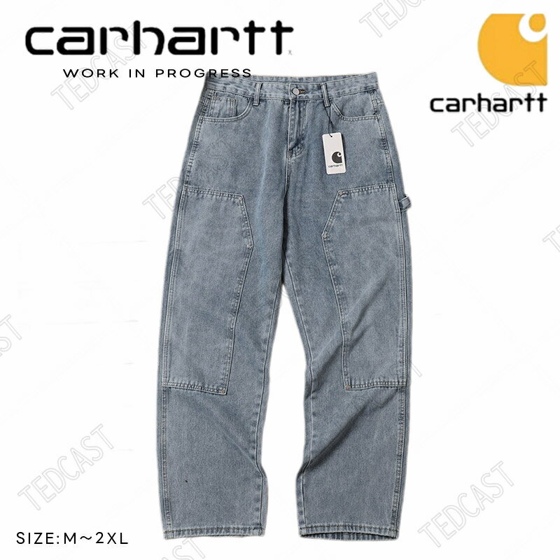 カーハート デニム　ワークパンツ メンズ 男性　carhartt カーハート デニムパンツ メンズ ジーンズ ブランド ジーパン ゆったり 大きい 作業着 おしゃれ 作業服 シンプル ズボン　ファッション ストリート系 ファッション