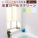 【送料無料】浴室ロールスクリーン Rペルフ(R-1189) 無地調3色 幅41〜60cm×丈30〜90cm【ロールスクリーン 目隠し rollscreen 緑 グリーン ナチュラル ブルー 浴室 防カビ 撥水 加工 防水 プルコード 立川機工】