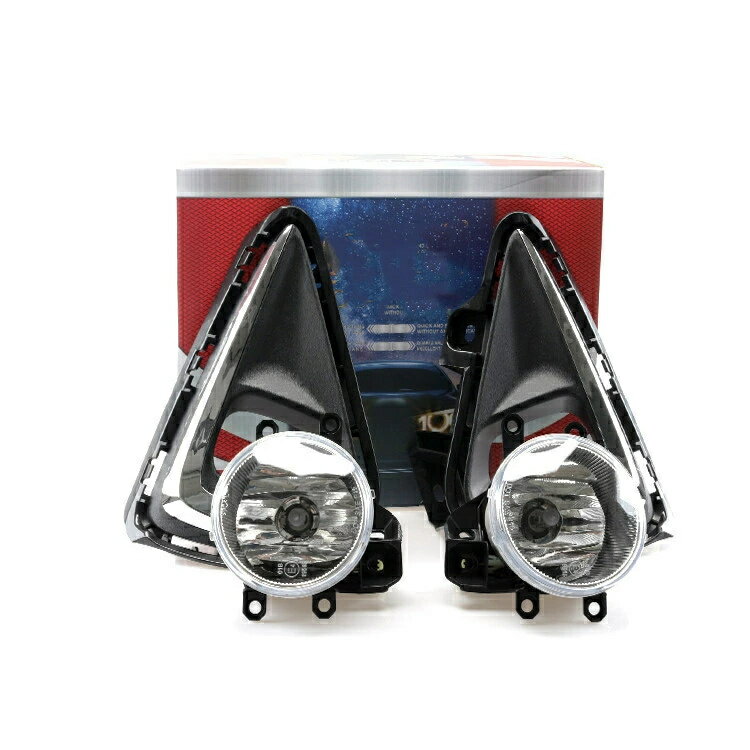 フォグランプセット【カローラ AXIO アクシオ/フィールダー NKE NRE NZE ZRE 160系 後期 】専用 後付キット 配線 フルセット メッキ