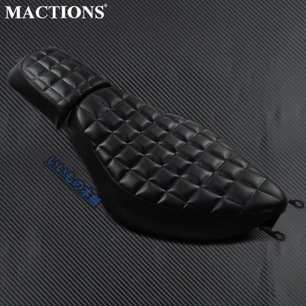 シート バイク 黒 2 アップソファ ツアー ベンチ リアクッション ハーレースポーツスター 883 1200 200