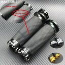 グリップ 1.25 ラバー ハンドル CNC ハーレー スポーツスター 883 1200 XL XR クルーザー ボバー チョッパー カスタム ツーリング ダイ...