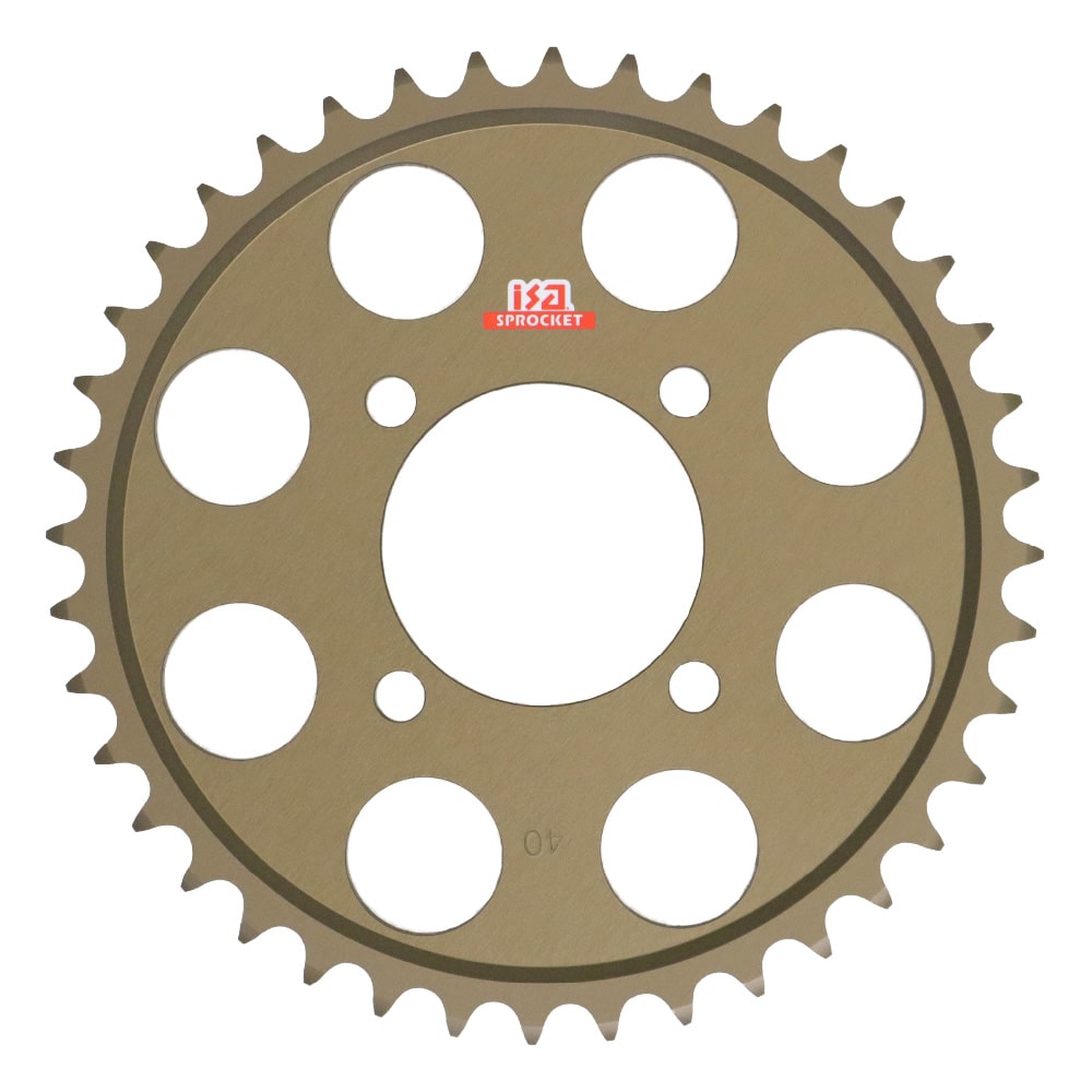 ISA（アイエスエー）アルミリアスプロケット 420サイズ 40T スーパーカブ デラックス スタンダード カスタム リトルカブ ストリート用