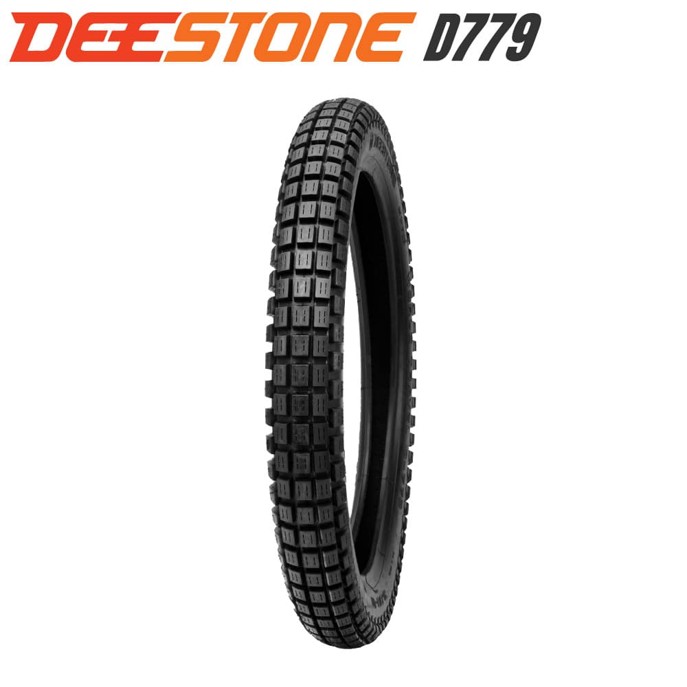 DEESTONE ディーストーン 二輪用 ブロックタイヤ D779 2.50-17 4PR チューブタイプ（TT）前後兼用 スーパーカブ