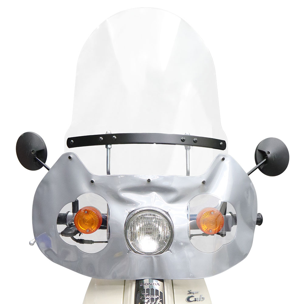 Rakuten - HONDA ホンダ スーパーカブ 50/70/90 C50 C70 AA01 HA02 旭風防 af ウインドシールド ポピュラー1D クリア 透明 PD01-PC