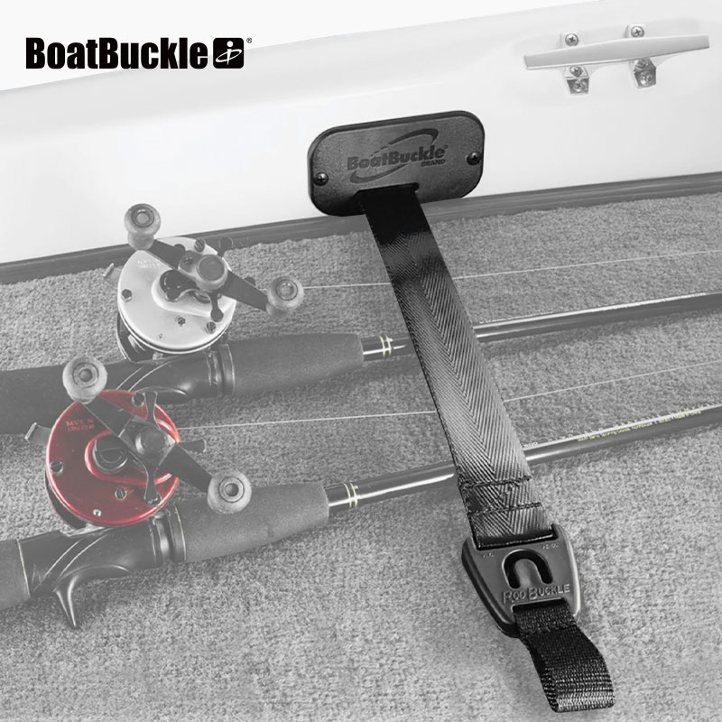 デッキ用ロッドベルト 自動収納 ガンネル取付 ロッドバックル 標準キット BoatBuckle ボートバックル
