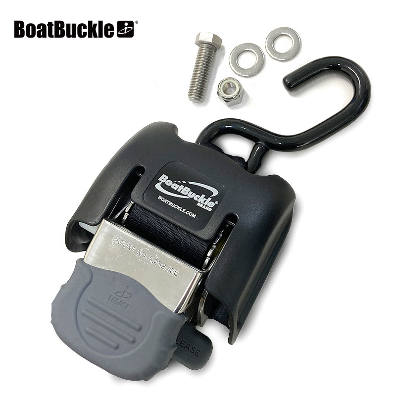 ボートバックル トランサムタイダウンベルト 1本単位 ステンレス製 正規輸入品 BOATBUCKLE ボートトレーラー BLAST-TRAIL