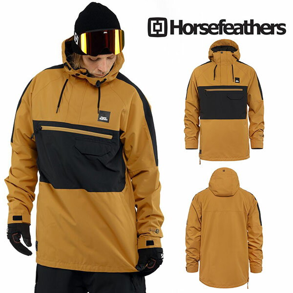 ラスト1着 Lサイズ 送料無料 スノーボードウェア HORSEFEATHERS フォースフェザース ブラウン系 NORMAN JACKET アノラック ジャケット メンズ ジャケット スノボ スノーボード スノーウェア 2023-2024冬新作 25%off