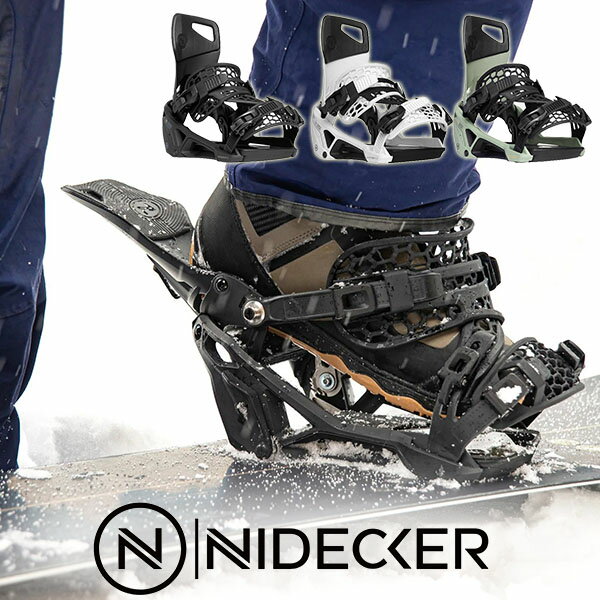 楽天スノボー＆アウトドアのエレスポ2送料無料 NIDECKER ナイデッカー ステップイン バインディング SUPERMATIC スーパーマチック メンズ スノーボード スノボ BINDING ビンディング スノー 日本正規品 2023-2024冬新作