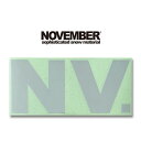 ゆうパケット対応可能! ステッカー NOVEMBER ノベンバー スノー ボード CUTTING NV LOGO 105×235mm カッティング ロゴ スノボ...