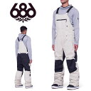 30%off 送料無料 スノーボードウェア 686 SIX EIGHT SIX シックスエイトシックス HOT LAP BIB PANT メンズ ビブパンツ スノボ スノーボード スノーウェア M2W211 2023-2024冬新作